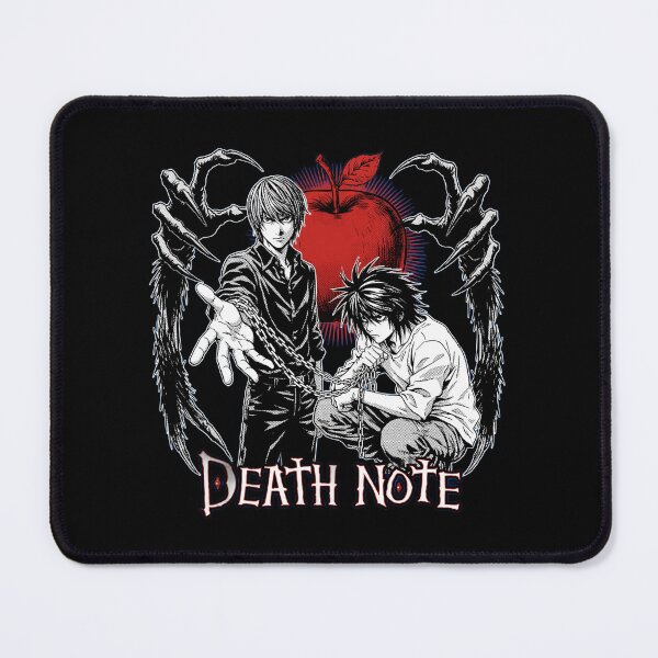 Item preview, Death Note Light and L Chained T-Shirt Design | Ryuk Apple Anime Shirt | L Lawliet Light Yagami Graphic designed and sold by Yassinejayed.
