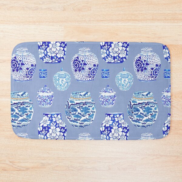 Item preview, Chinoiserie Ginger Jar Collection in Delft Blue designed and sold by YesterdayColl.