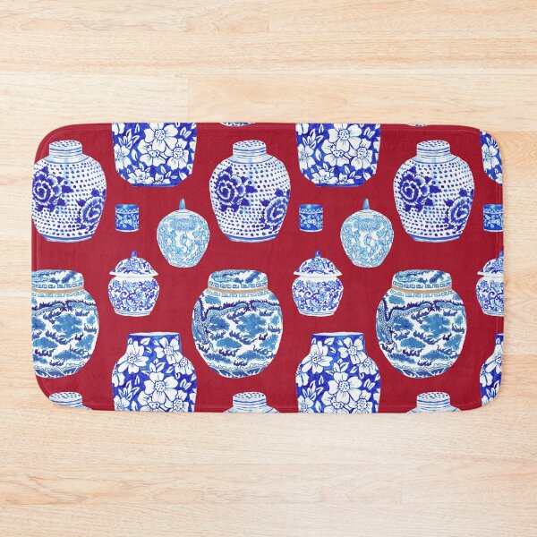 Item preview, Chinoiserie Ginger Jar Collection in Scarlet Red designed and sold by YesterdayColl.
