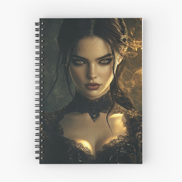 Item preview, Gothic Lace Portrait - Amber Eyes Dark Fantasy designed and sold by AxeWave.