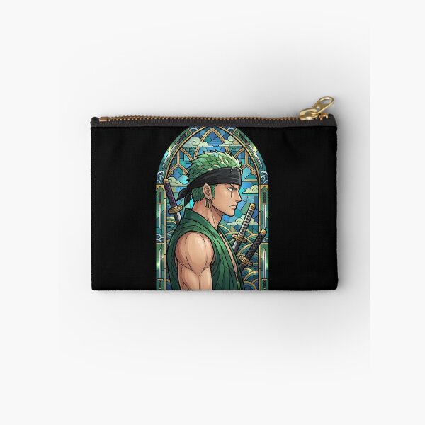 Item preview, Roronoa Zoro Blue Wave Stained Glass Profile designed and sold by mildaclairmo.