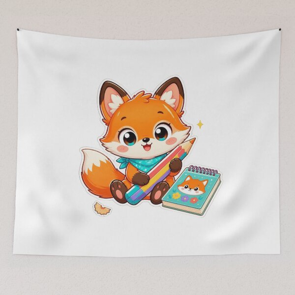 Item preview, Artistic Fox designed and sold by foryouandyours.