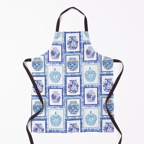 Item preview, Chinoiserie Ginger Jar Patchwork designed and sold by YesterdayColl.