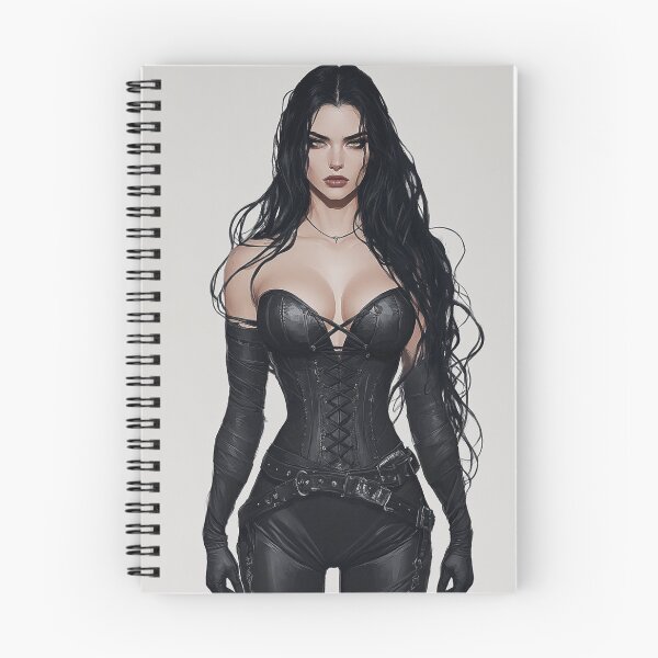 Item preview, Gothic Leather Corset Warrior - Dark Fantasy Isolated Art designed and sold by AxeWave.