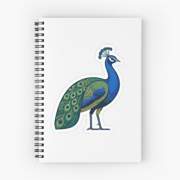 Item preview, Elegant Blue Peacock Bird Illustration designed and sold by Owcomm.