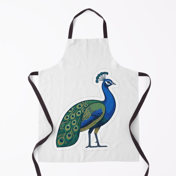 Item preview, Elegant Blue Peacock Bird Illustration designed and sold by Owcomm.