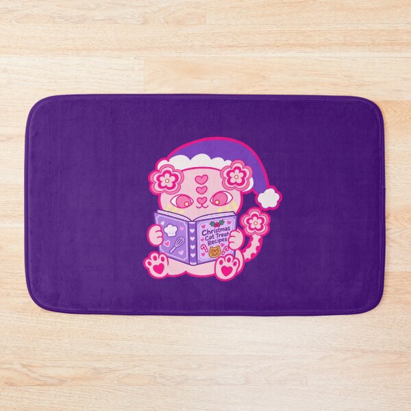 Item preview, Christmas Cat Treat Recipes – Cute Pink Love Cat Christmas designed and sold by BigfeetLittlepaws.