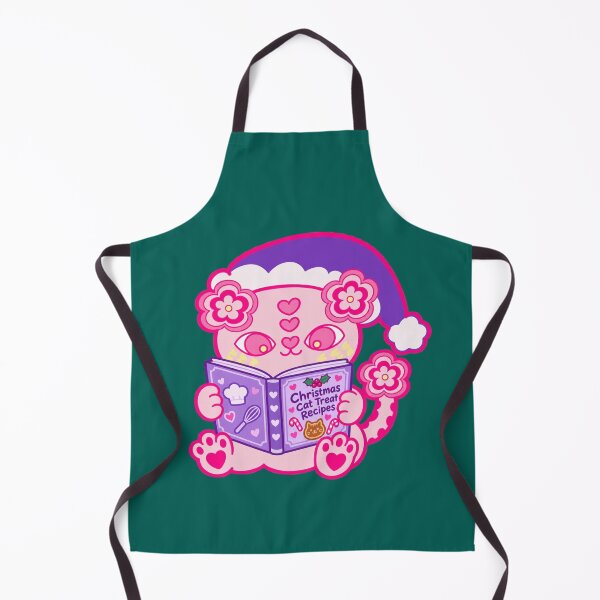 Item preview, Christmas Cat Treat Recipes – Cute Pink Love Cat Christmas designed and sold by BigfeetLittlepaws.