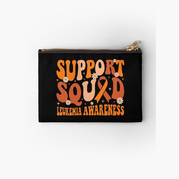 Item preview, Support Squad Leukemia Awareness Retro Daisy Orange Ribbon designed and sold by MizoX7.