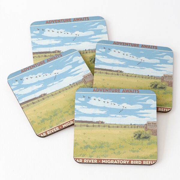 Item preview, Utah- A Bear River Migrational Bird Refuge travel sticker designed and sold by Dodecahedronpix.