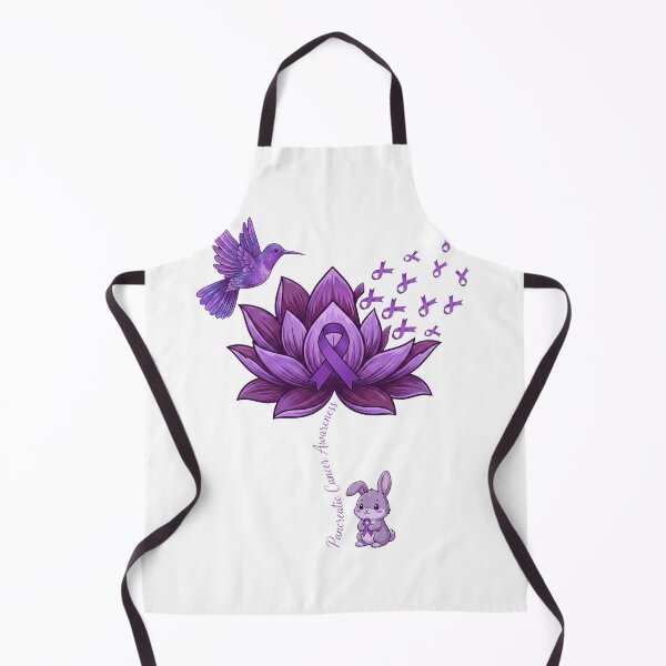 Item preview, Pancreatic Cancer Awareness Purple Lotus Hummingbird Bunny designed and sold by MizoX7.