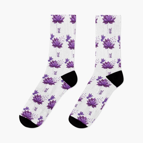 Item preview, Pancreatic Cancer Awareness Purple Lotus Hummingbird Bunny designed and sold by MizoX7.