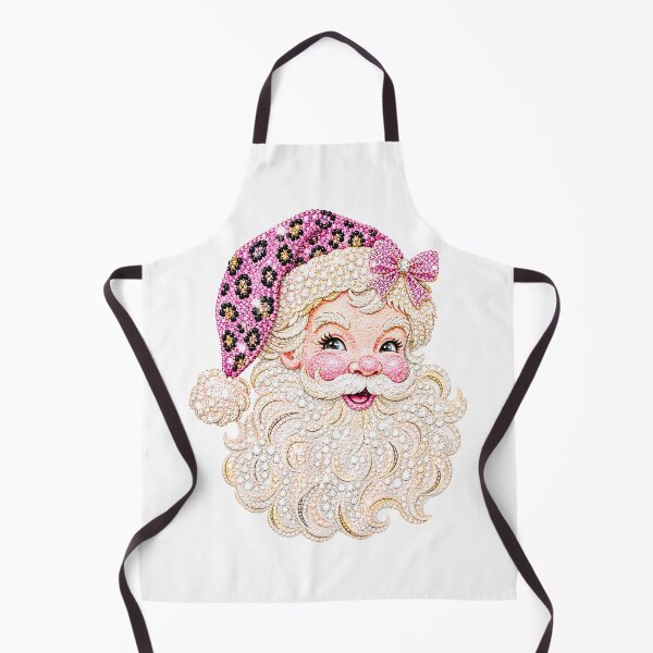 Item preview, Pink Leopard Rhinestone Santa Claus Glam Christmas designed and sold by DYAFLK.