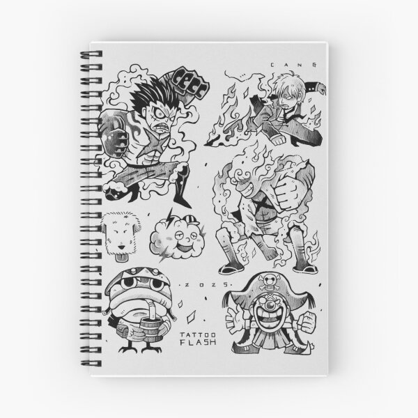 Item preview, One piece Tattoo flash 5 - Cangdt  designed and sold by cangdt.