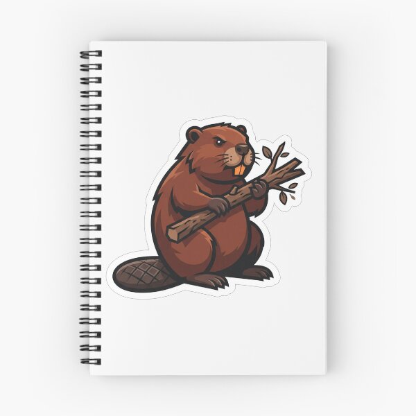 Item preview, Angry Beaver Holding A Branch Illustration designed and sold by Owcomm.