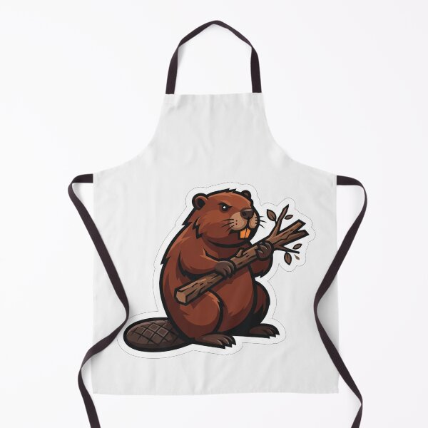 Item preview, Angry Beaver Holding A Branch Illustration designed and sold by Owcomm.