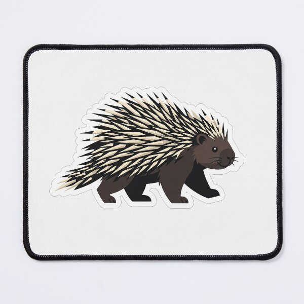 Item preview, Cute Porcupine Quill Animal Vector Illustration designed and sold by Owcomm.