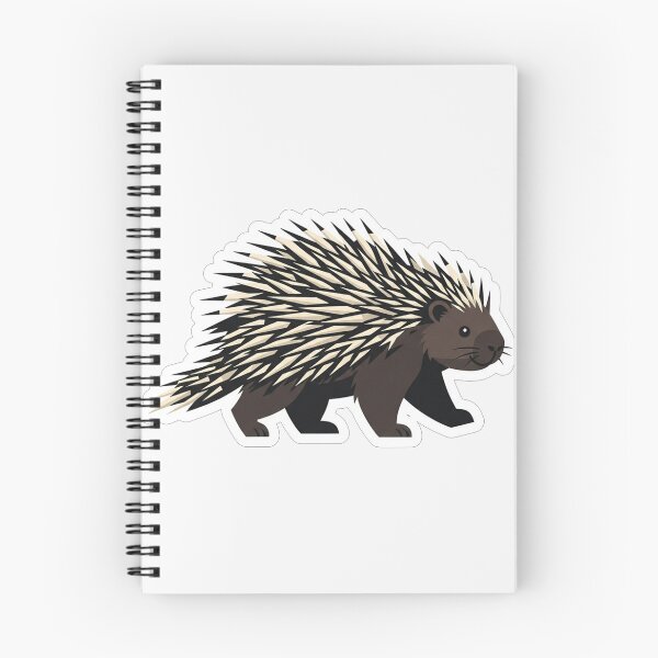 Item preview, Cute Porcupine Quill Animal Vector Illustration designed and sold by Owcomm.