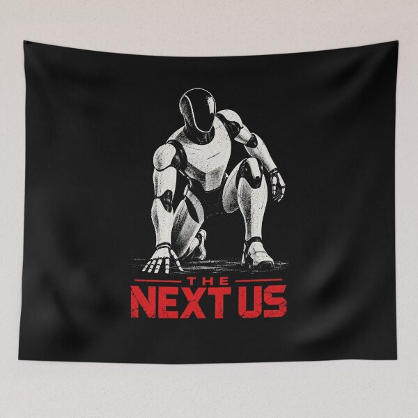 Item preview, The Next Us Futuristic Humanoid Robot – AI Android Sci-Fi Design designed and sold by TEEJAMBOREE.