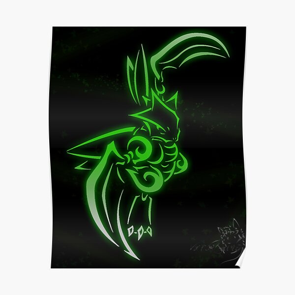 Scyther Tribal Design Poster