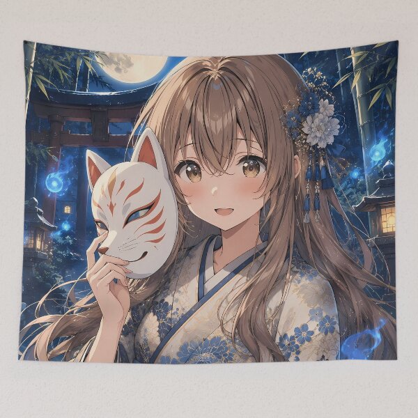Item preview, Shouko Nishimiya A Silent Voice Fox Mask Moonlight designed and sold by mildaclairmo.