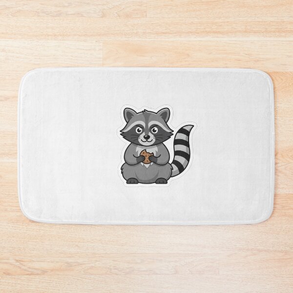 Item preview, Cute Mischievous Raccoon Eating A Cookie designed and sold by Owcomm.