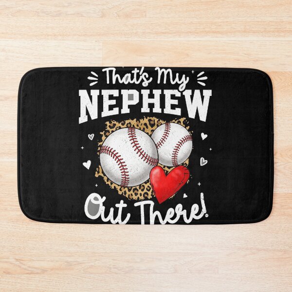 Item preview, Thats My Nephew Out There Leopard Print Baseball Aunt Uncle designed and sold by MizoX7.