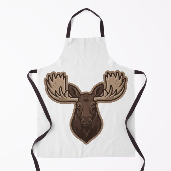 Item preview, Majestic Moose Head Vector Illustration Art designed and sold by Owcomm.