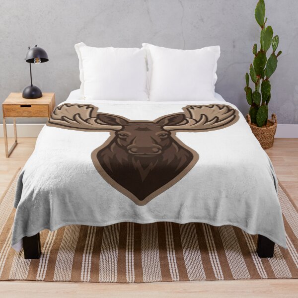 Item preview, Majestic Moose Head Vector Illustration Art designed and sold by Owcomm.