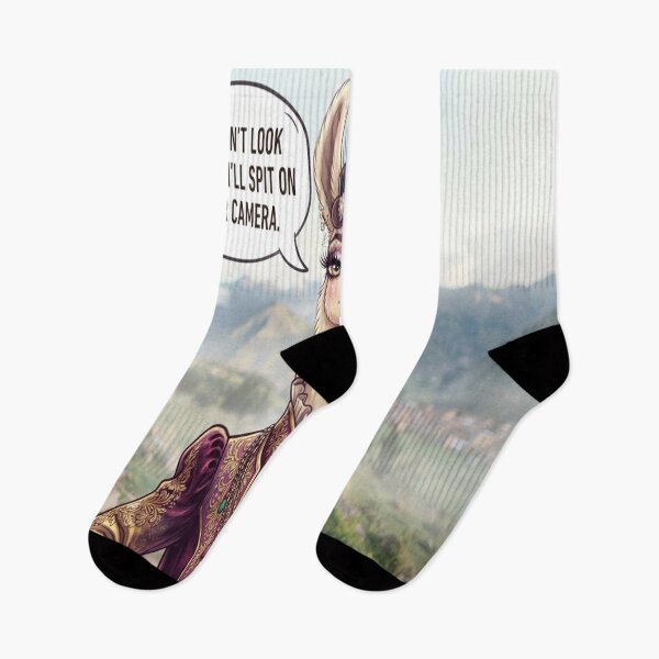 Item preview, Funny Dressed Llama Threatening Camera Cute Animal Humor designed and sold by AfresStudio.