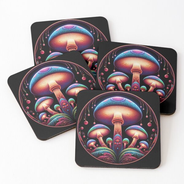 Item preview, Mushroom Island - Fantasy Cottagecore Art designed and sold by MAGDY CANVAS.