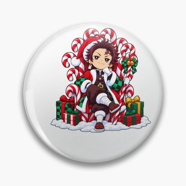 Item preview, Tanjiro Kamado Demon Slayer Christmas Candy Cane Throne designed and sold by mildaclairmo.