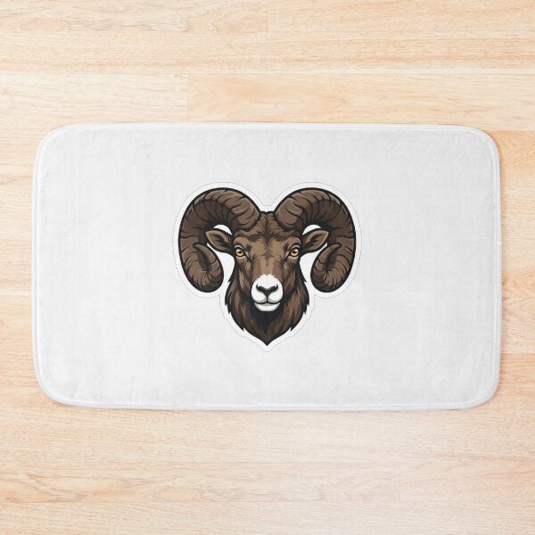Item preview, Majestic Bighorn Ram Head With Horns designed and sold by Owcomm.