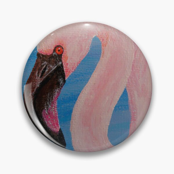 Item preview, Lesser Flamingo Side Eye designed and sold by Magpie's Miscellany.