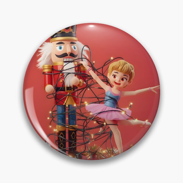 Artikelvorschau, Lustiger Nussknacker, verheddert in Weihnachtslichtern, Ballerina-Puppe entworfen und verkauft von VibranPalette.