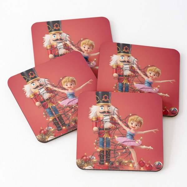 Item preview, Funny Nutcracker Tangled in Christmas Lights Ballerina Doll Art designed and sold by VibranPalette.