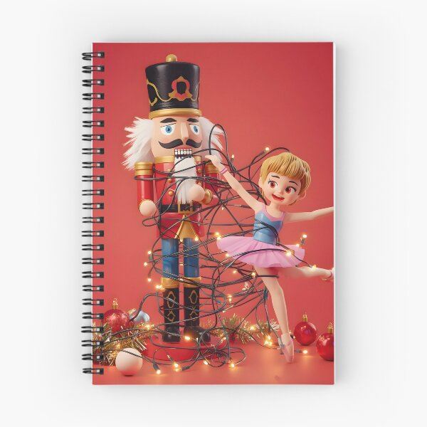 Item preview, Funny Nutcracker Tangled in Christmas Lights Ballerina Doll Art designed and sold by VibranPalette.