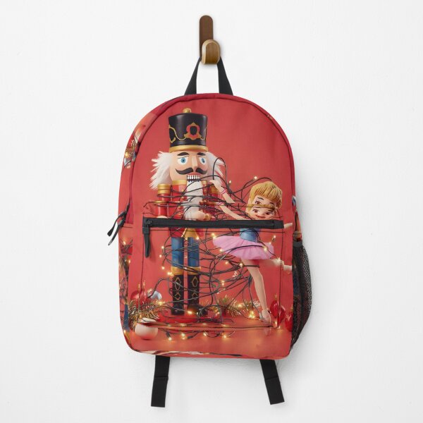 Item preview, Funny Nutcracker Tangled in Christmas Lights Ballerina Doll Art designed and sold by VibranPalette.