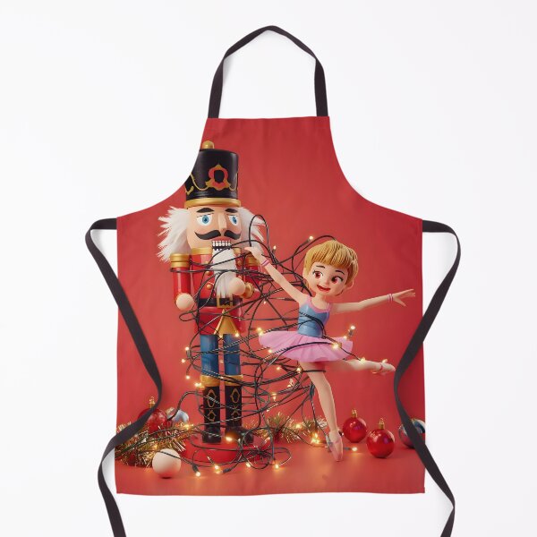 Item preview, Funny Nutcracker Tangled in Christmas Lights Ballerina Doll Art designed and sold by VibranPalette.