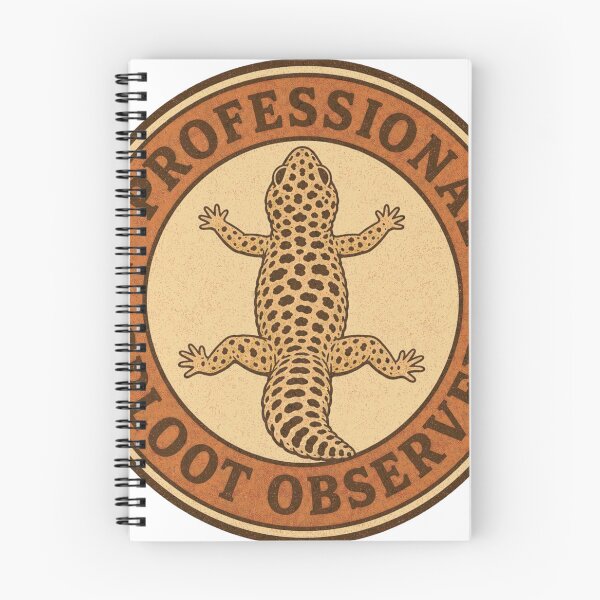 Item preview, Professional Sploot Observer Leopard Gecko Badge designed and sold by BoosterShop.