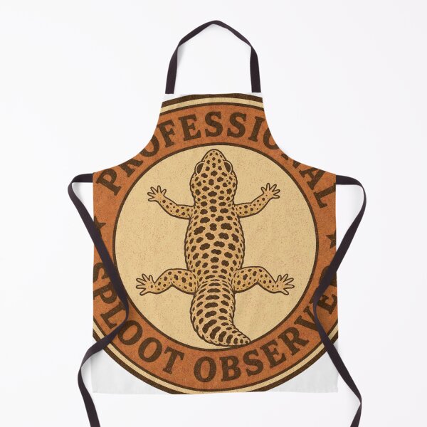 Item preview, Professional Sploot Observer Leopard Gecko Badge designed and sold by BoosterShop.