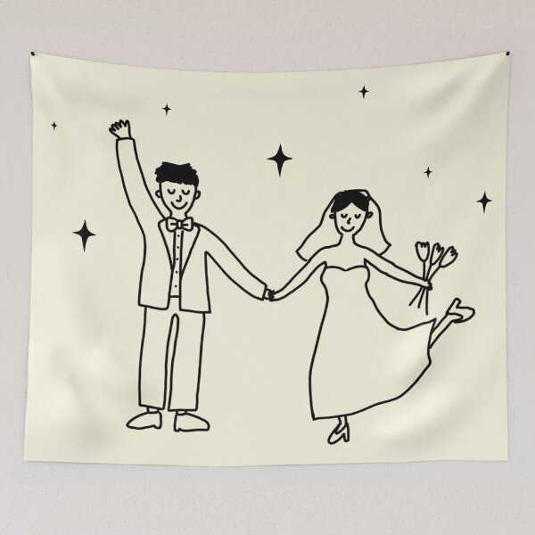 Item preview, Bride and groom designed and sold by ladybugdaisy.