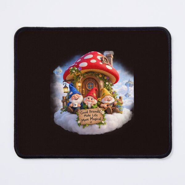 Item preview, Cute Forest Gnomes Magical Mushroom House  designed and sold by mislike.