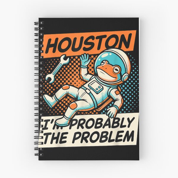 Item preview, Houston Im Probably The Problem Funny Space Frog designed and sold by marry treasures.