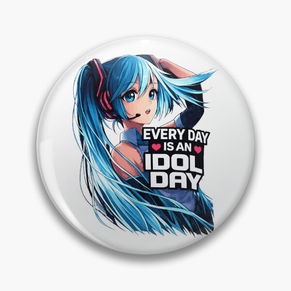 Item preview, Anime Idol Girl Blue Hair  designed and sold by TarwaterUri.