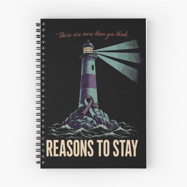 Item preview, Reasons To Stay Mental Health Awareness Lighthouse designed and sold by marry treasures.