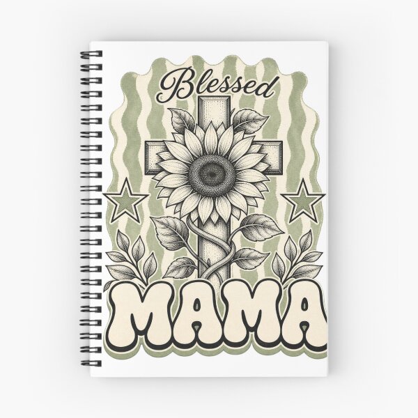Item preview, Blessed Mama Sunflower Cross Faith Design designed and sold by Marie Gems.