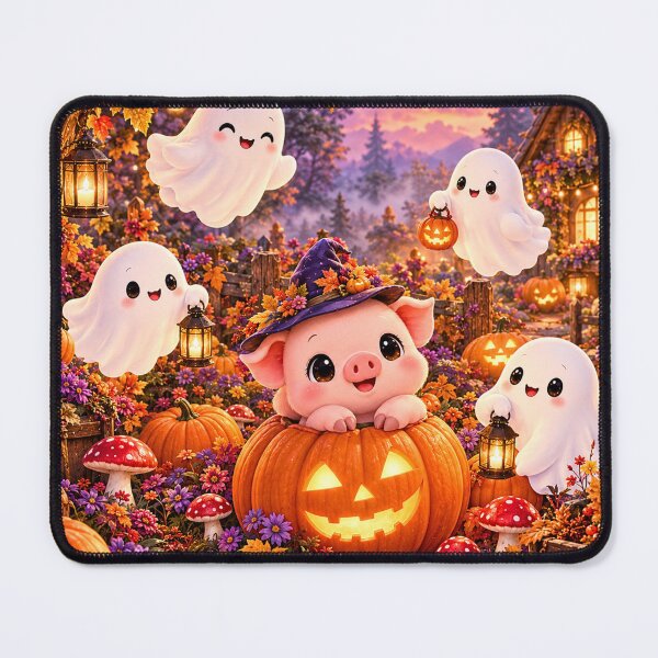 Item preview, Cute Halloween Ghost & Pumpkin Garden | Spooky Cute Aesthetic designed and sold by Gold&pixels.