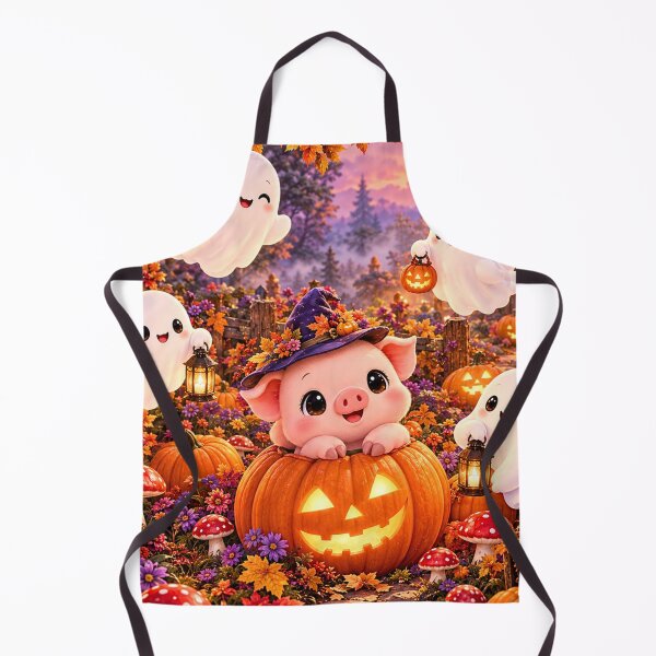 Item preview, Cute Halloween Ghost & Pumpkin Garden | Spooky Cute Aesthetic designed and sold by Gold&pixels.
