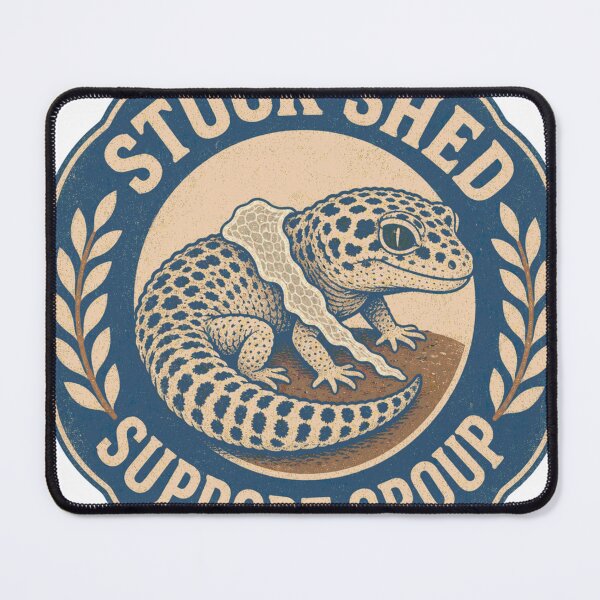 Item preview, Stuck Shed Support Group Leopard Gecko Emblem designed and sold by BoosterShop.